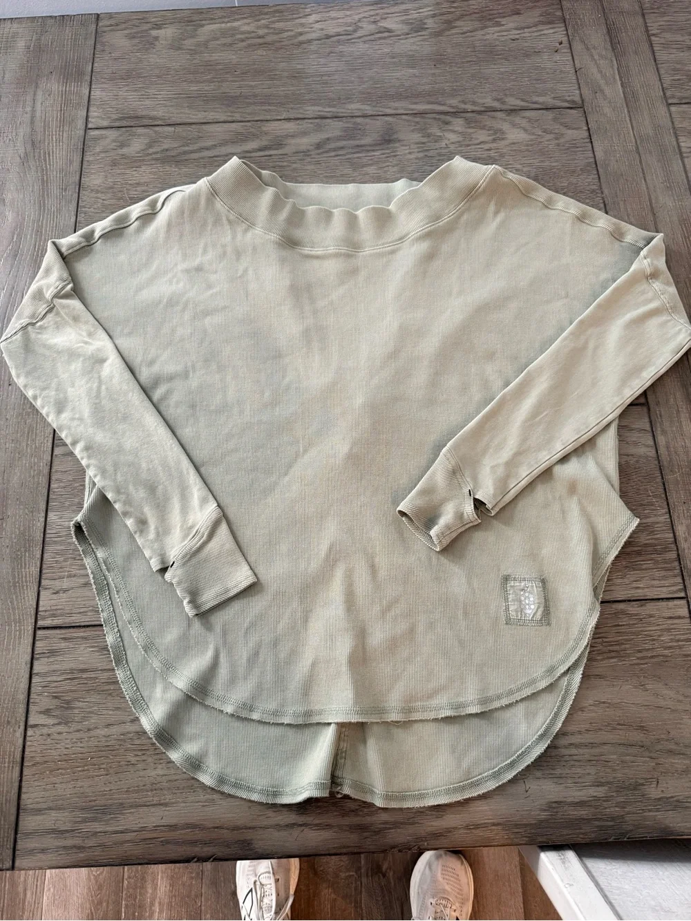 Fp Movement Simply Layer Open Back Top  In Olive Green Size Small Free People